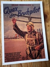 Cinema Filmplakatkarte | Quax, der Bruchpilot | 1941