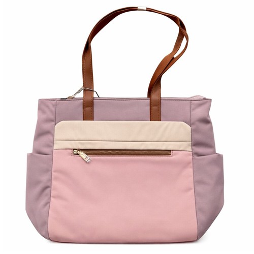 Zweifarbige nylon tasche damen - zweifarbige,