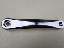 KURBEL -  links Tretkurbel Pedalschenkel  Kurbellänge 170mm Alu  Silber #41262