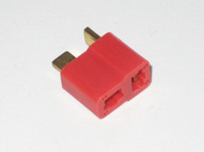 Goldstecker Dean's T-Plug Buchse rot (RC Modellbau Modell-Flug Heli Car) **NEU**