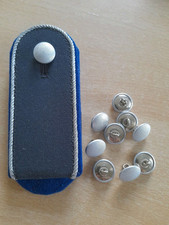 Bundeswehr BW Wehrmacht BGS 10x Knöpfe 17mm gekörnt für Schulterklappen Uniform