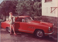 Groß Foto, Wartburg 313/1 Sport, Sportcoupe, altes Hochglanz Foto, DDR