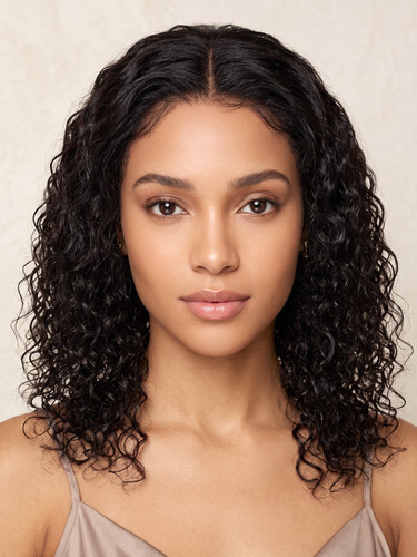 Halblange lace front echthaar - lace,