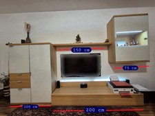 Hülsta Wohnwand aus Holz mit