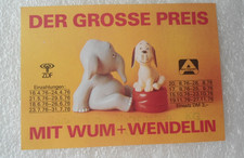 Postkarte 1976 WUM + WENDELIN-Der große Preis Wim Thoelke, Aktion Sorgenkind