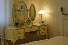 Schlafzimmer Barock Jugendstil Chippendale altweiß-elfenbein ANTIK GEBRAUCHT TOP