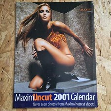 MAXIM UNCUT Calendar 2001
