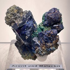 Azurit - Malachit xx Tsumeb Namibia Mineral xx Azurite - Malachite