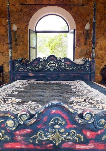 Himmelbett bett edelholz - bett,