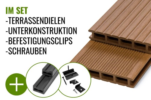 Wpc terrassendielen braun - wpc,