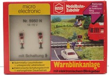 Busch N 5950 Warnblinkanlage mit 2 Andreaskreuzen Electronic  OVP (3538K)