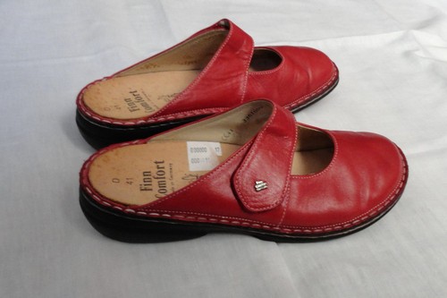Damen leder sommer clogs - leder,