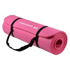 Gymnastikmatte 181x63 cm, Dicke 0,9 cm, Komfortable, rutschfeste Yogamatte rosa