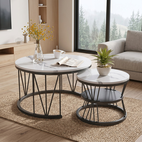 2er set couchtisch kaffeetisch - couchtisch,