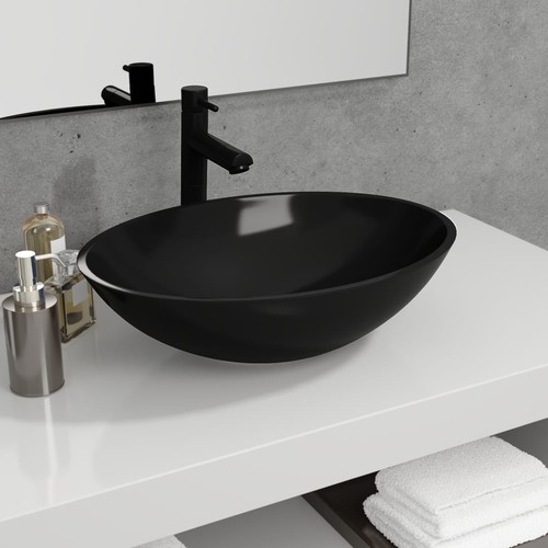 Waschbecken glas 50x37x14cm - waschbecken,