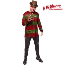 Freddy Krueger Kostüm Halloween Nightmare inkl. Maske & Handschuh Gr. S-XL