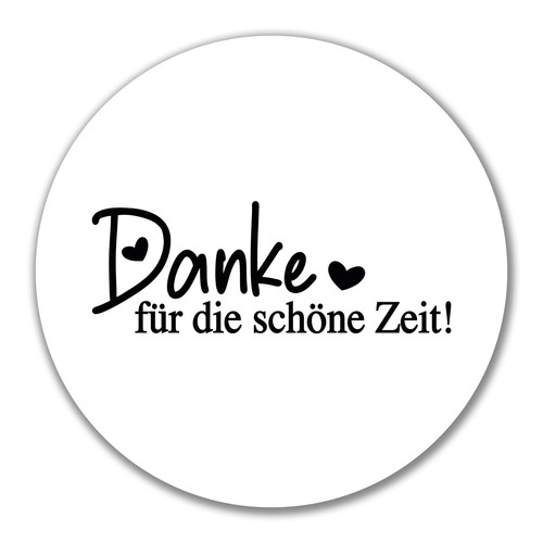 Aufkleber danke für - für, die