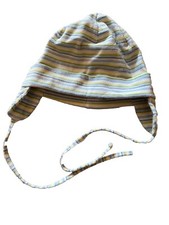 Baby Kleinkind Mütze Stretch Streifen Gr. 45 Herbst, gut