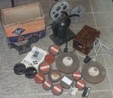 SELTEN Very Rare ! AGFA Rolki 16mm Projektor+12 Filme+Zubehör Vorkrieg ca.1932