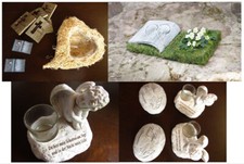 Konvolut Grabschmuck, Grabdeko, Pflanzbuch / Herz / Engel / Stein ++ NEU ++