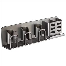 Zahnbürstenhalter Zahnpasta Halter Zahnputzbecher Wandhalterung Aluminium 