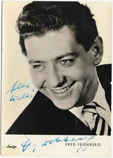 Original Autogrammkarte - Fred Frohberg - original Unterschrift