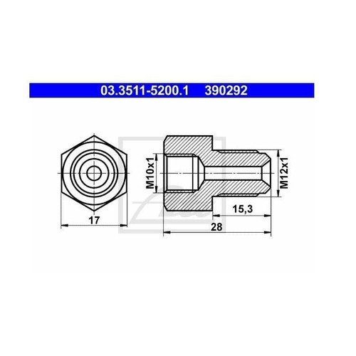 Ate adapter für bremsleitung - adapter,
