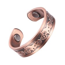 Magnetischer verstellbarer Ring aus reinem Kupfer mit 2 hochwertigen Magneten, kostenlose Lieferung innerhalb Großbritanniens