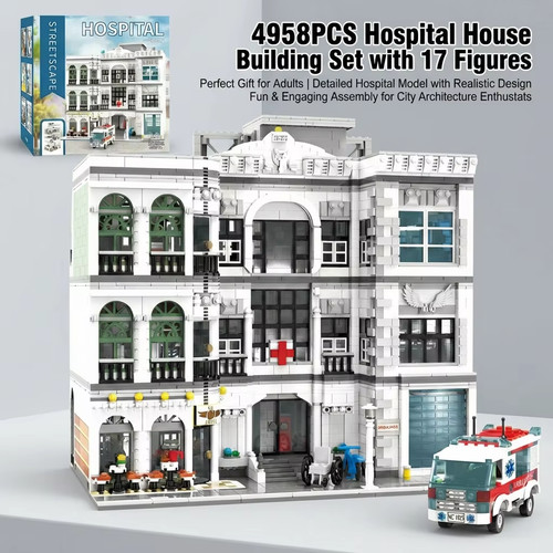 Moc 4958pcs modular hospital - 4958pcs,
