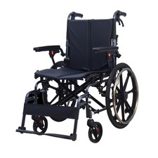 ByteTecpeak M4 Faltbarer Rollstuhl mit Doppeltem Sitzpolster, 5 Jahre Garantie
