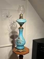Antike Öllampe, Vintage Lampe, Glaslampe, selten, Kellerfund, hübsch