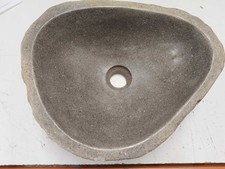 B-Ware Naturstein Waschbecken 40 cm Ba 56.145 Aufsatzbecken Bad wohnfreuden