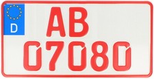 Kennzeichen rot 240 130 - 1,