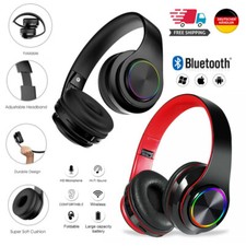 On Ear Kopfhörer Bluetooth5.0 Stereo Bass Kopfhorer Kabellos Faltbare Neu DE