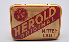 Herold Grammophon Nadeln Mittellaut OVP Blechdose mit Papiereinlage 35 Nadeln