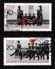 DDR 1981: Mi.-Nr. 2580 - 2581 gestempelt  (25 Jahre NVA)