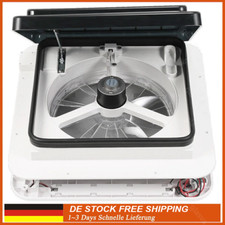 12V Dachlüftung Lüfter Entlüftung Wohnmobil Luke Fenster Dachhaube mit LED Licht