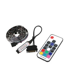 PC Gehaeuse RGB LED Strip light mit 12V SATA 6Pin Anschluss inkl. Fernbedienung 