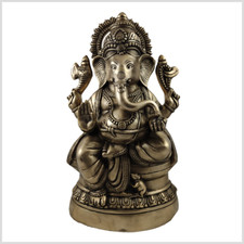 Ganesha XXL Messing 52cm 14kg Hinduismus Shiva Krishna Rama Glücksgott Elefant