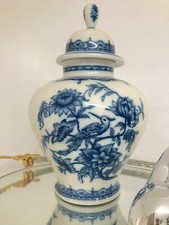 WEIMAR DELFT ? Prunk Vase  antike Deckelvase ? Selb