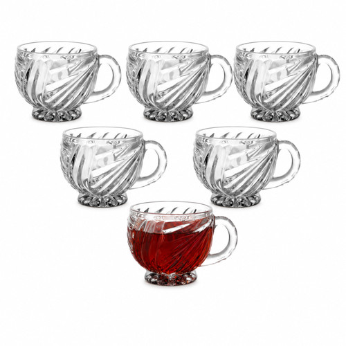 Teegläser mit henkel - 6x,