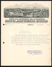 Rechnung Einbeck 1928, August