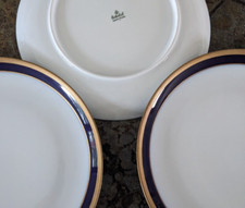 3x Speiseteller Eschenbach echt Kobalt 