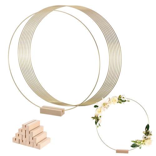 Blumige reifen kranz ringe - blumige, 10"