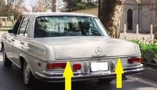 Zierleisten Zierstab links + rechts für Kofferraum für Mercedes W108 W109 NEU