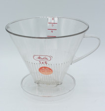 Melitta 1x6 Kaffeefilter Ein Loch Filter Handfilter Kunststoff Durchsichtig