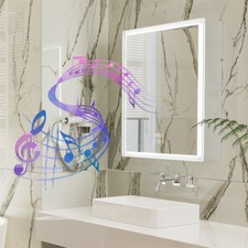 Spiegelschrank Bad mit Beleuchtung dimmbar Touch Beschlagfrei Bluetooth Bad 60cm