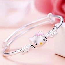 Armband Armreif  Zinklegierung Hello Kitty silber