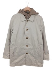 DUFFEL & RUMS Übergangsmantel Herren Gr. 50/L Beige Klassisch Elegant