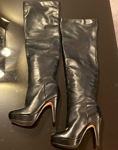 Buffalo damen leder overknee - buffalo,